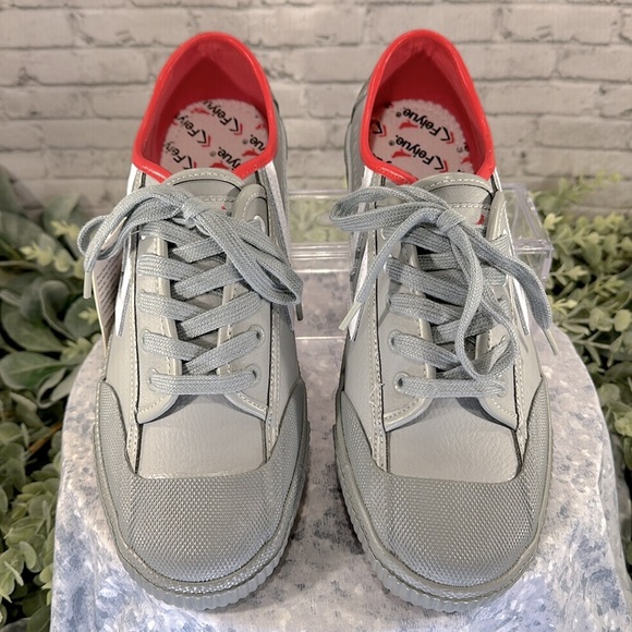 FEIYUE X STAPLE 1920 Grey/White Leather Full Color Pigeon Sneakers Men’s 10🩶NWT - Picture 3 of 13